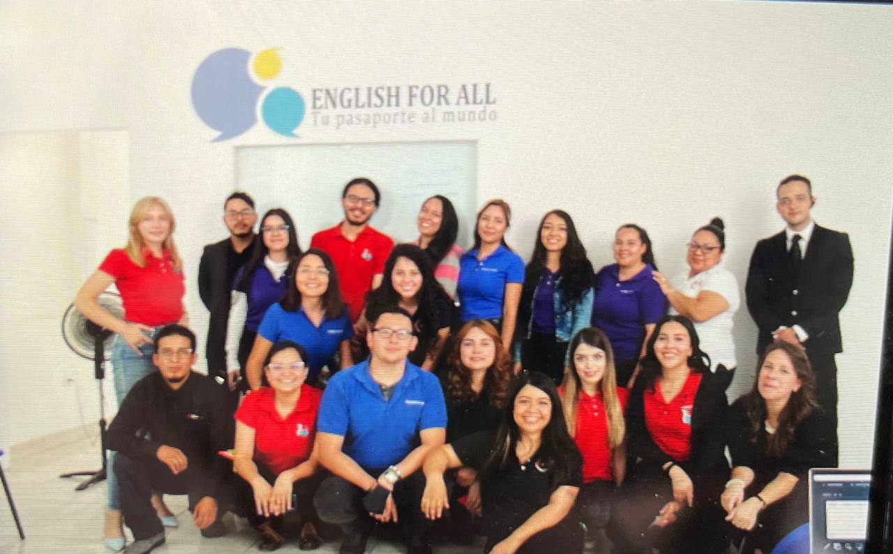 Portrait with EFA glasses, neon reflections