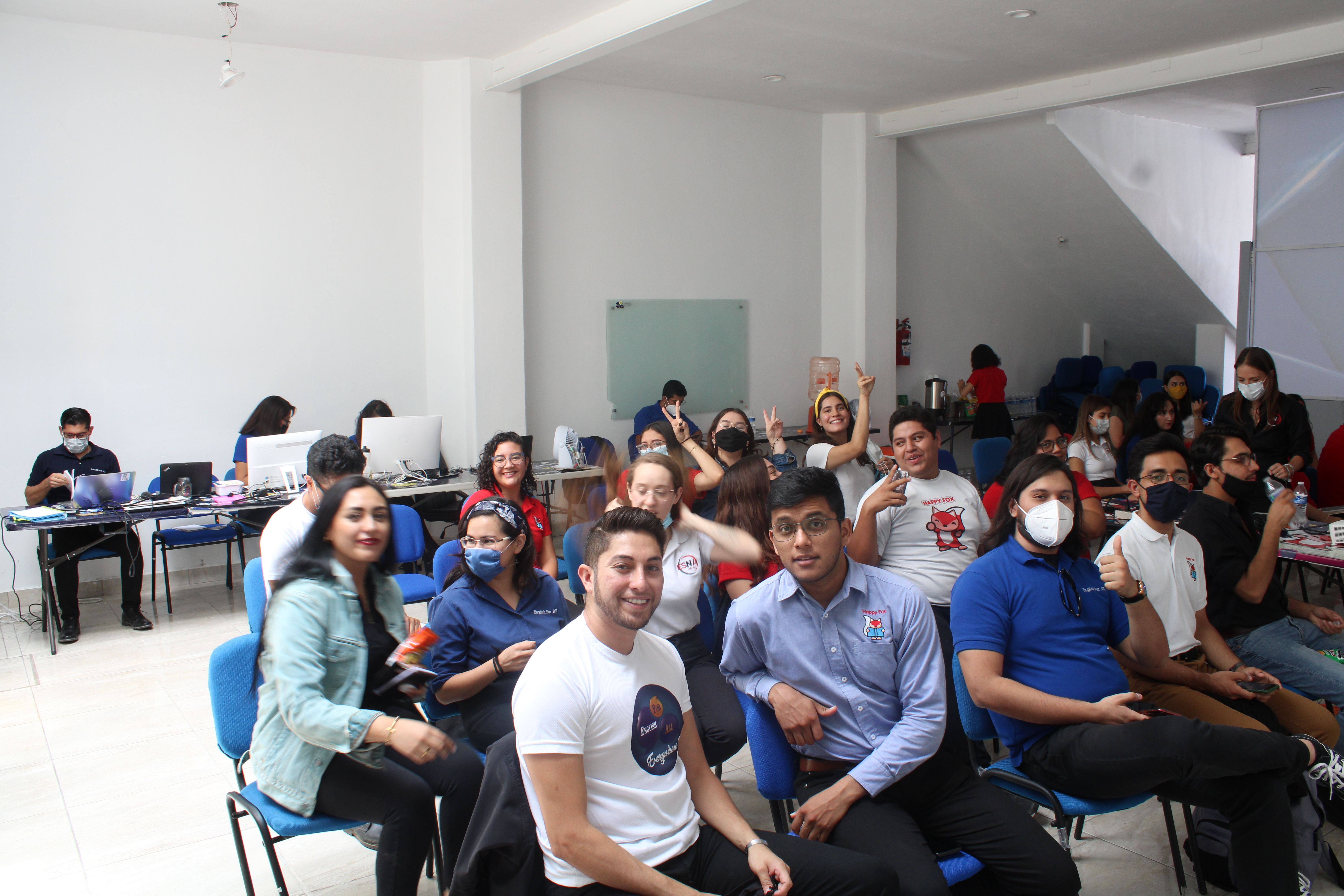 Charging dock with EFA device in low light